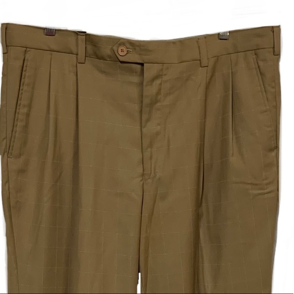 🌻Rafael Caramel Double Pleated (Summer) cuffed Pants Size 38 (Bundle 3 for $12) - Picture 3 of 15